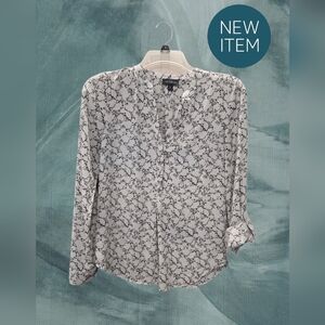 The Limited Black and White Astract Blouse